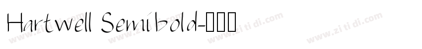 Hartwell Semibold字体转换